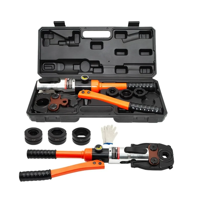 

Hydraulic Pro Press Copper Pipe Crimping Tool 1/2" 3/4" 1"Jaws Stainless PEX Press Sleeves For Ring Pipe Fittings Hydraulic Tool