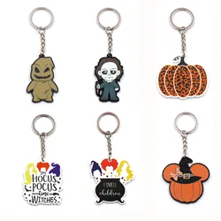 Halloween Keyring I Smell Children Hocus Pocus Pumpkin Movie Character Glitter Acrylic Keychain Laser Cut