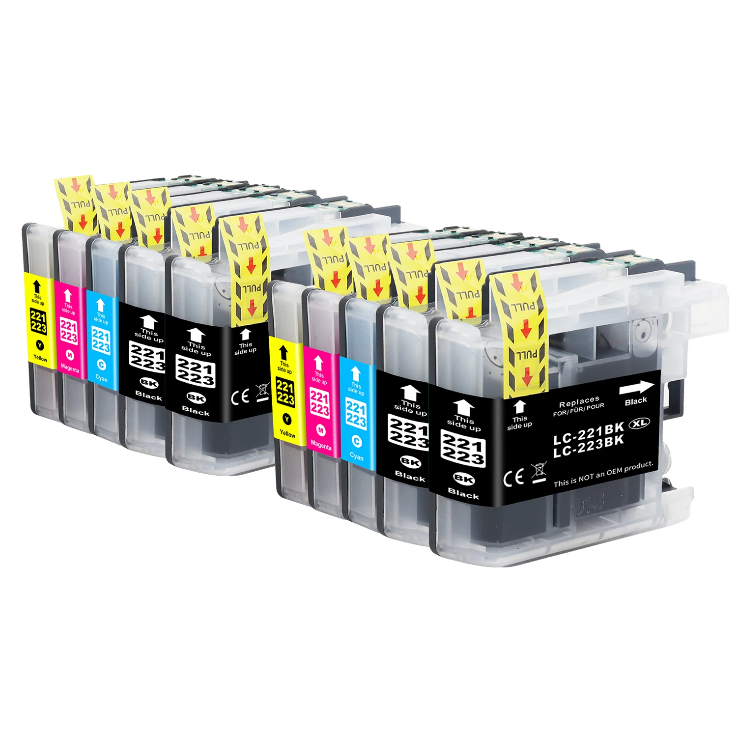 Jhaan LC223 Multipack-10P Tintenpatronen kompatibel mit Brother MFC J5320DW J4420DW J4620DW J480DW J5620DW J5720DW J680DW