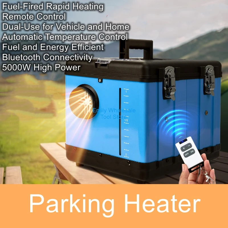 

Wood-Fueled and Diesel Dual-Fuel Heater Outdoor Tent, RV, Truck, and Van Heater Bluetooth-Enabled Parking Heater