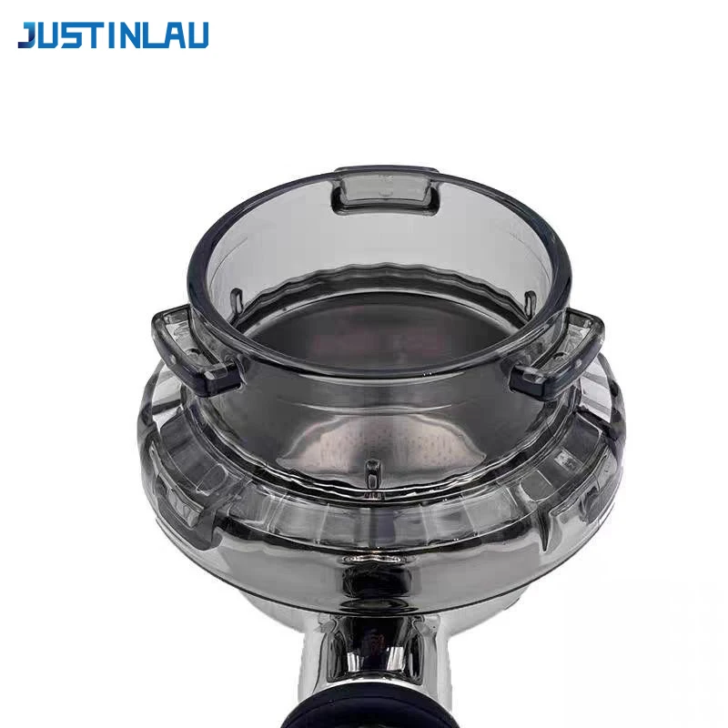 JUSTINLAU 54 mm Dosiertrichter für Breville Siebträger, wiederverwendbarer Espresso-Kaffee-Dosierring, Anti-Flugpulver, Kaffee-Dosierung