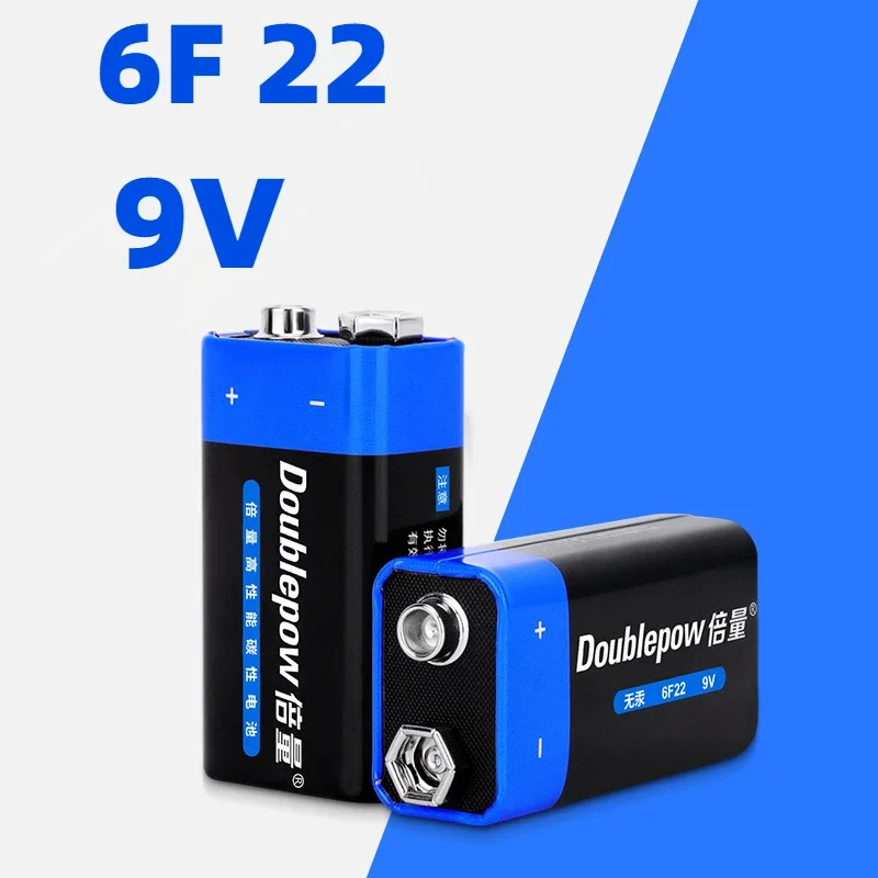 2024 חדש סופבלפאו 1-10pcs 9 וולט סוללת וולט 9V חד פעמי פחמן חד פעמיים מיקרופון אזעקה