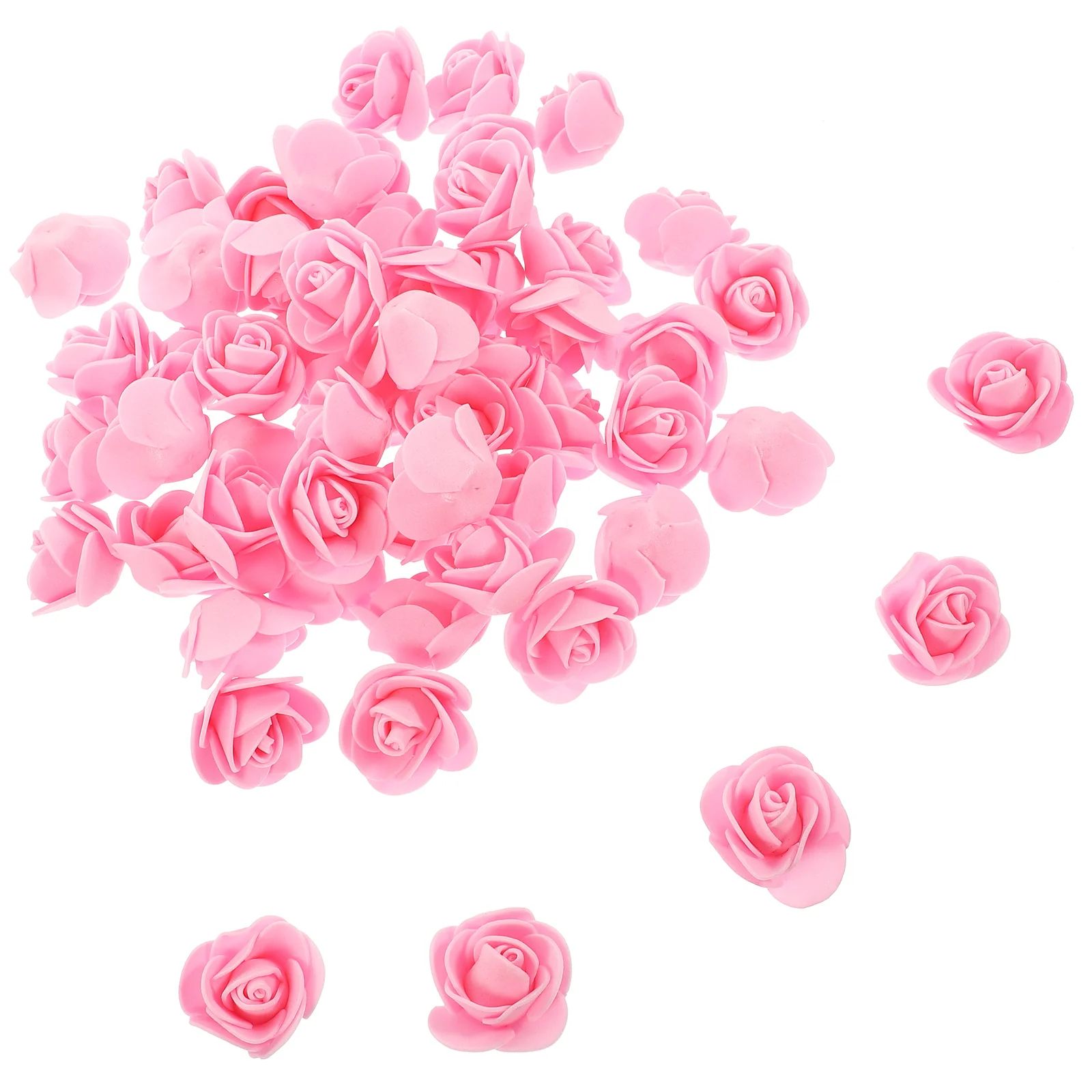 200 pièces fausses têtes de roses fleurs en mousse réalistes pour artisanat Bouquets fournitures de décoration tête de Rose en mousse fausses Roses