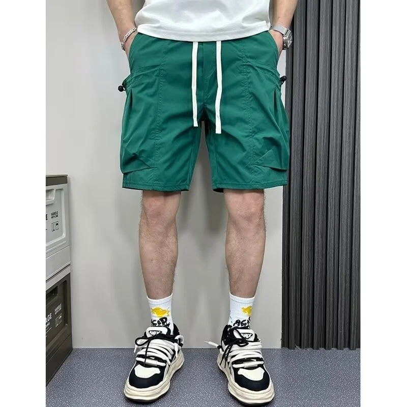 Summer Dopamine Colored Shorts Men\'s Quick Drying Beach Casual Pants Fashionable and Sporty Men\'s Clothing Basketball Shorts