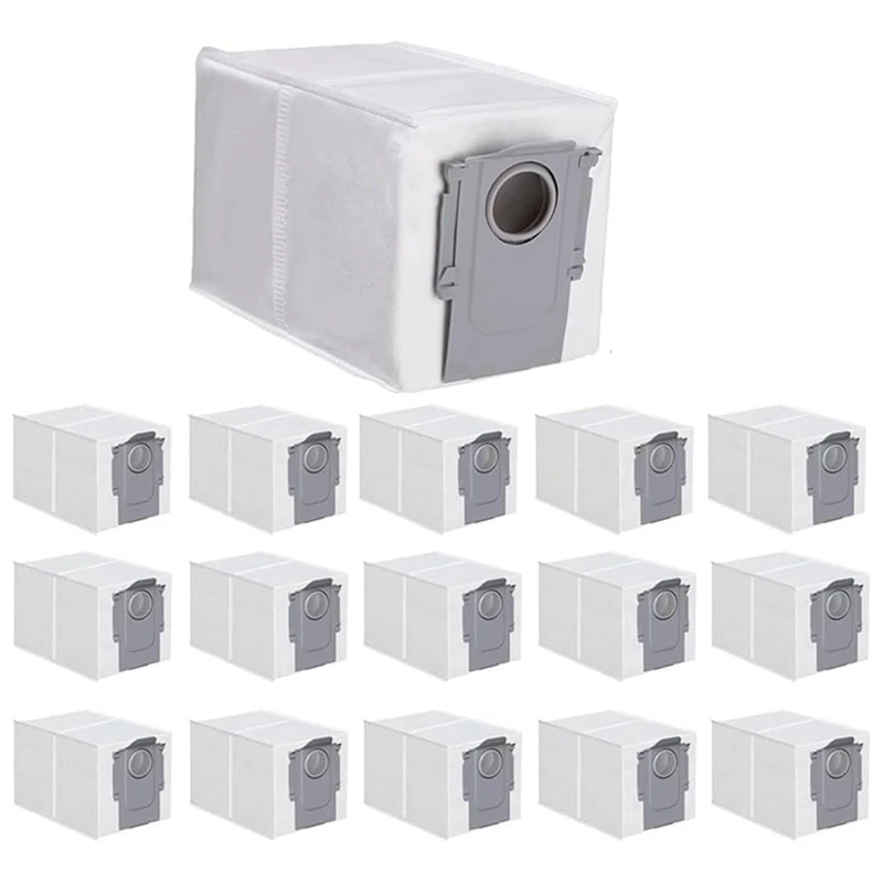 16แพ็คถุงเก็บฝุ่นสําหรับRoborock Q Revo Robot, Qrevo Maxv, S8 Max Ultra, S8 Maxv Ultraหุ่นยนต์ถุงสูญญากาศเปลี่ยนชิ้นส่วน