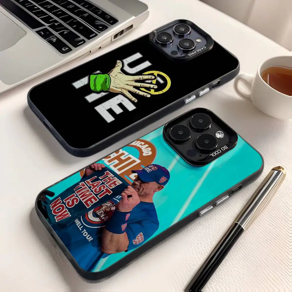 

J-John C-Cena Phone Case For iPhone 17,16,15,14,13,12,X,8,Pro,Max,Plus,E,SE4,Air,Mini IMD Matte Black