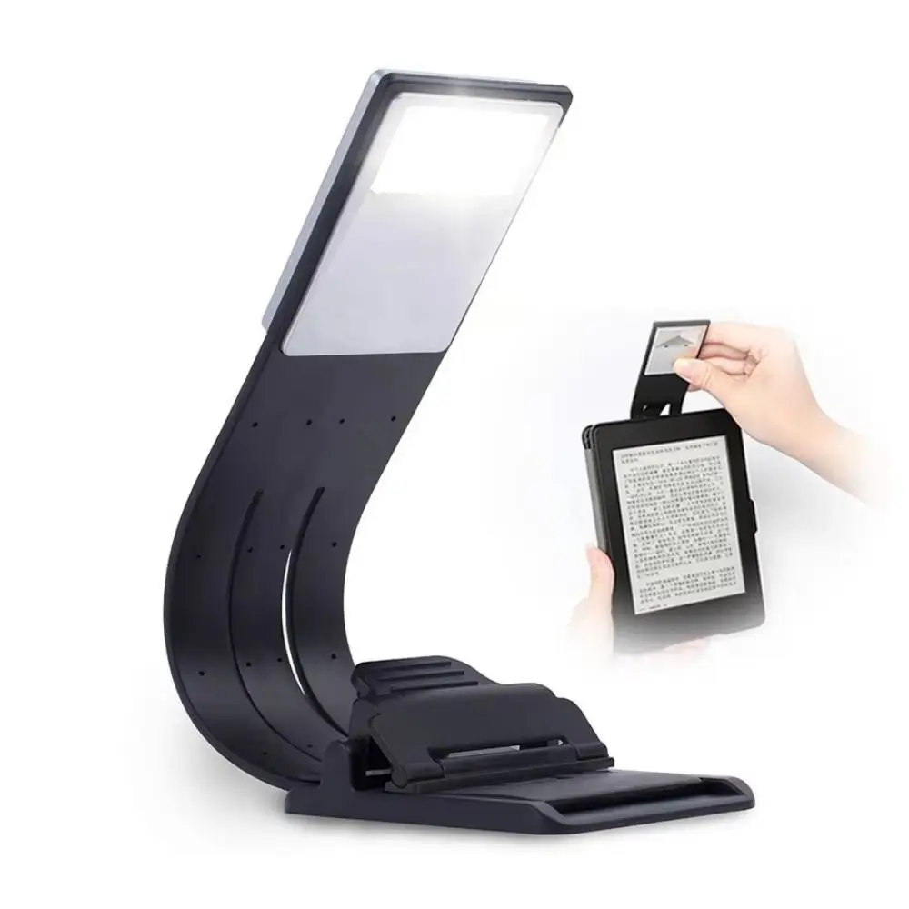 Eye Protection Book Clip Lights Clip-on 4 Gear Dimming LED Reading Lamp with Clip White Light Clip on Bookmark Book-light Home