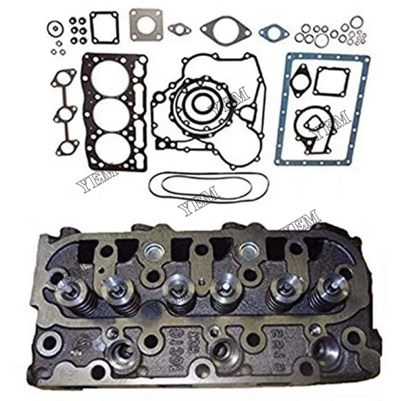 High Quality D1005 Cylinder Head & Gasket Kit For Kubota B2100DT B1750D B2320 ZD326 B7510