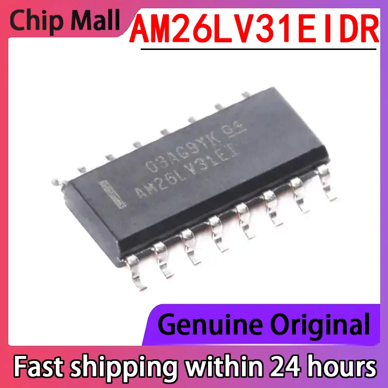 2PCS Imported Original AM26LV31EIDR Packaged SOP Four Way Differential Line Driver