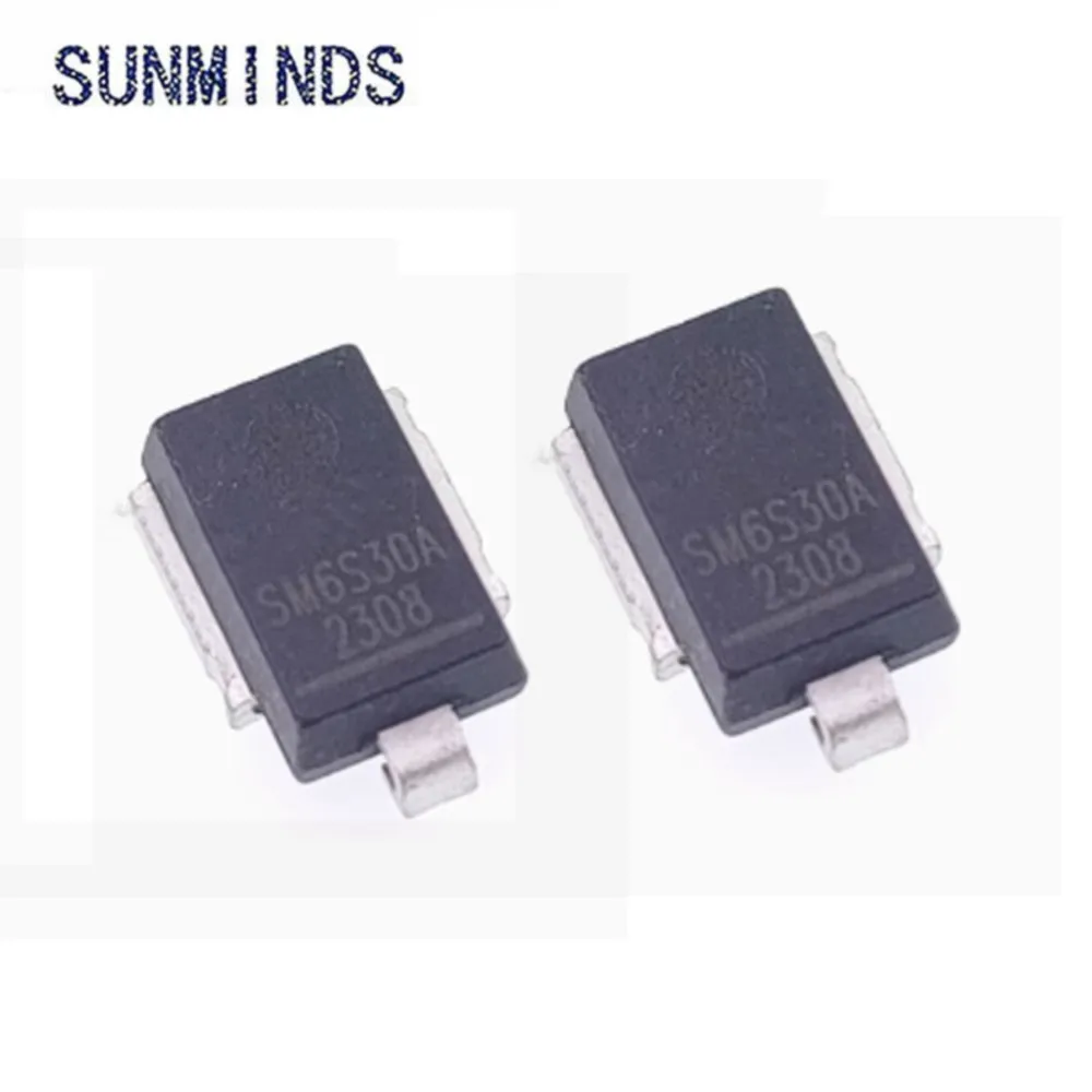 10pcs/lot SM6S30A Automotive IC 6W high power TVS diode SM6S30AHE3/2D DO-218AB New and Original