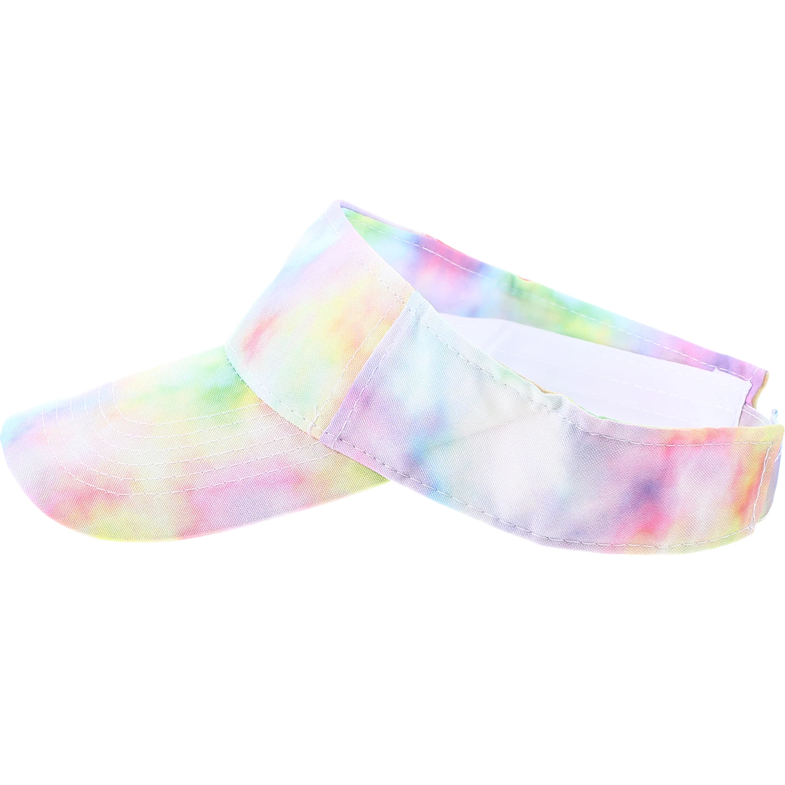 

Tie Dye Visor Athletic Sun Visor Hat For Women Hat Women Summer Breathable Hollow Top Cap Cotton Visors 7# Stylish Sun
