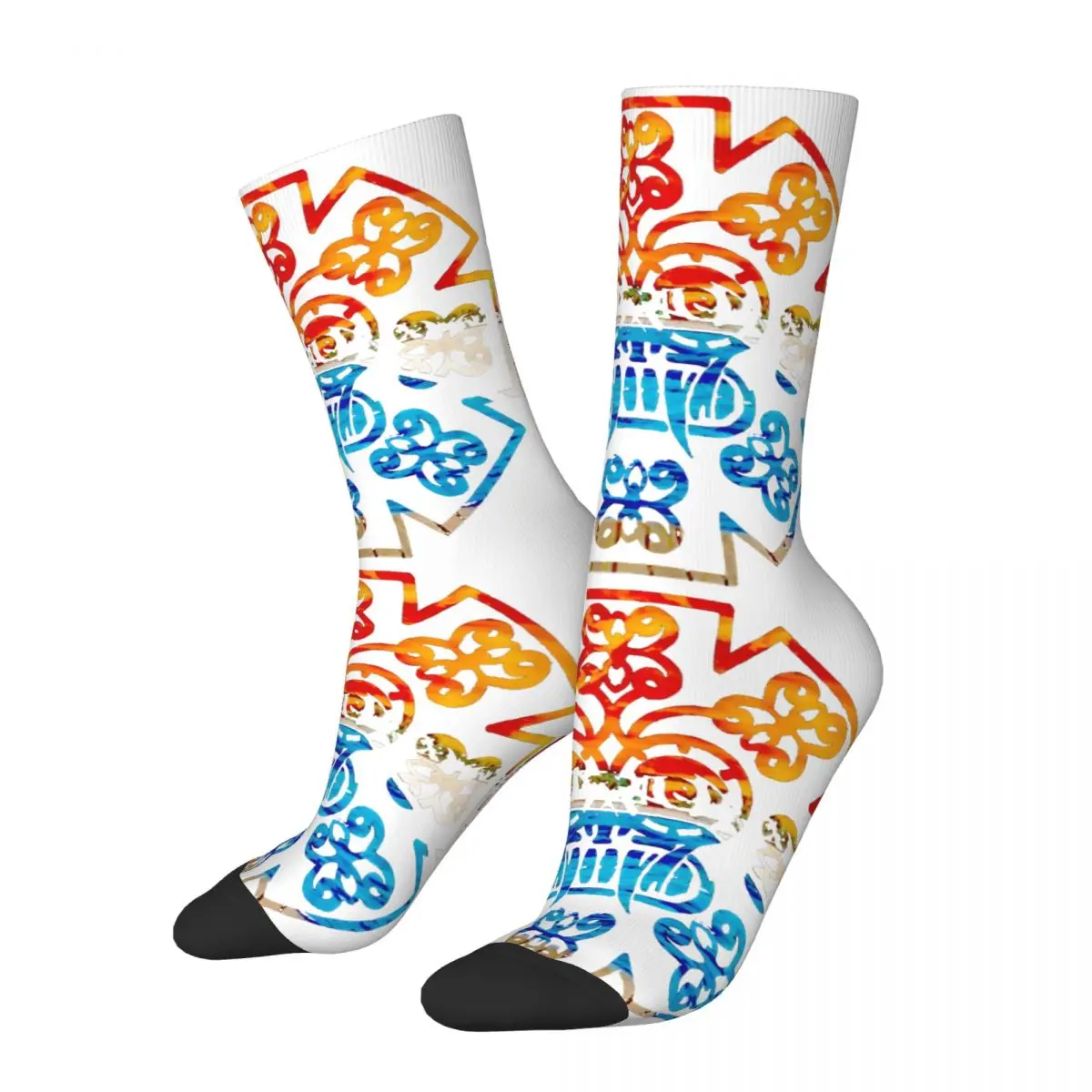 Crazy compression Best Chili Peppers Sock for Men Vintage RHCP Seamless Pattern Crew Sock Casual