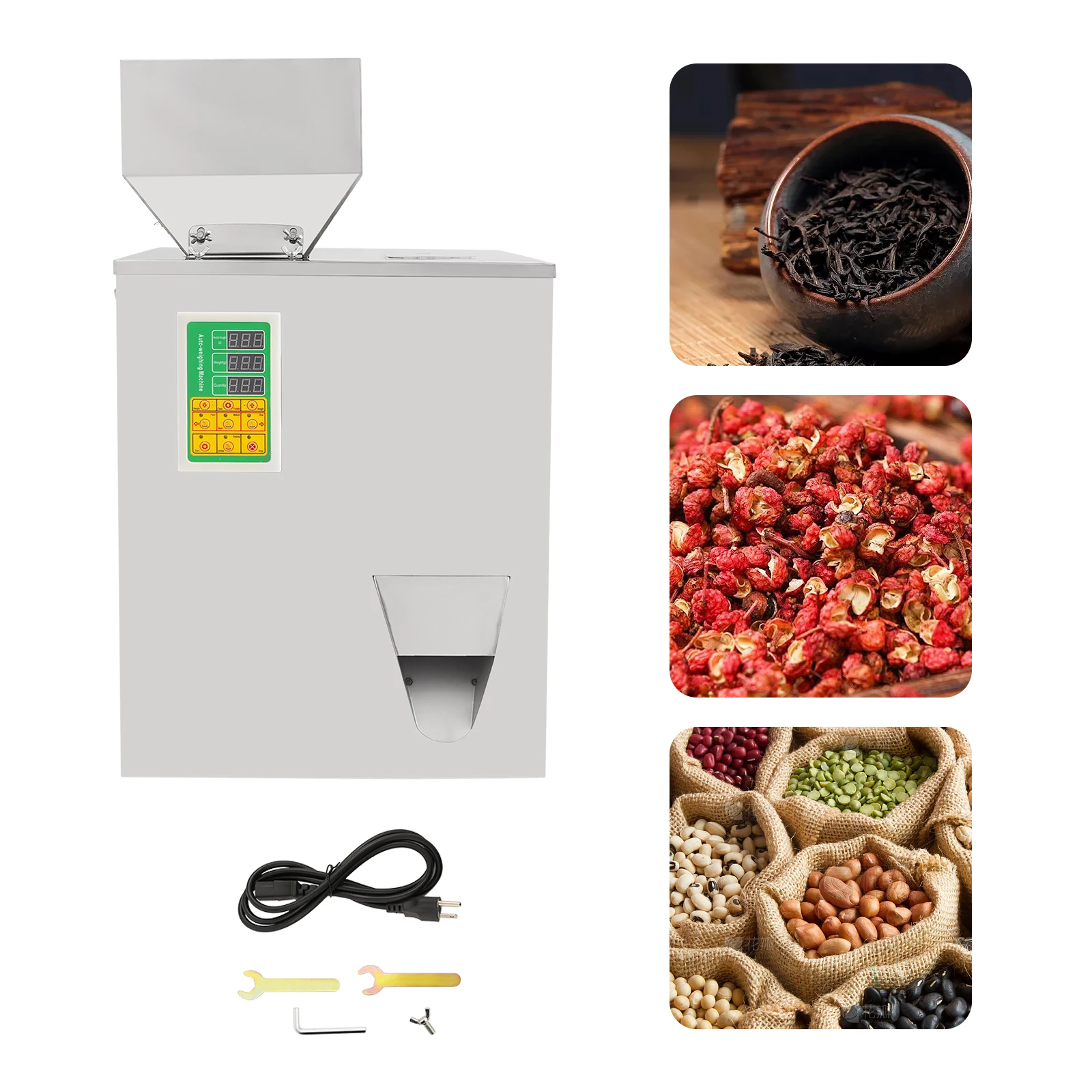 Powder Filling Machine Stainless Steel 0.02-1.1lbs Multifunction Filling Machine Used in Pharmaceutical, Food Industries