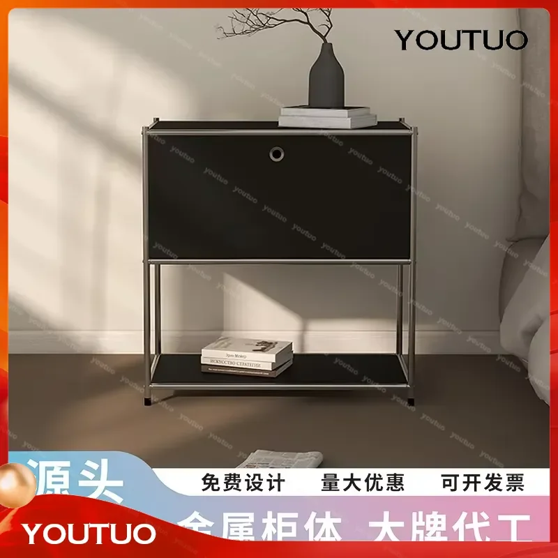 for Cabinet Display Jewelry Rack Customized Stainless Steel Assembled Household Bedroom Bedside Table SE-004