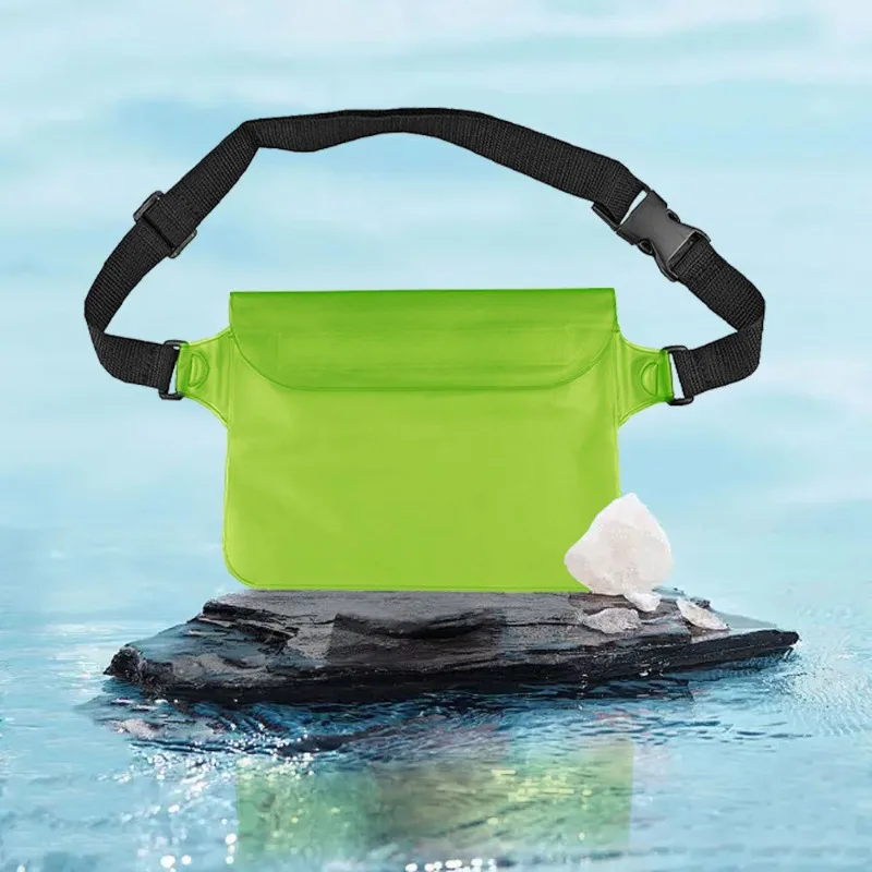 

Outdoor sports equipment - PVC waterproof waist bag - Large-sized mobile phone waterproof bag - Transparent waist bag