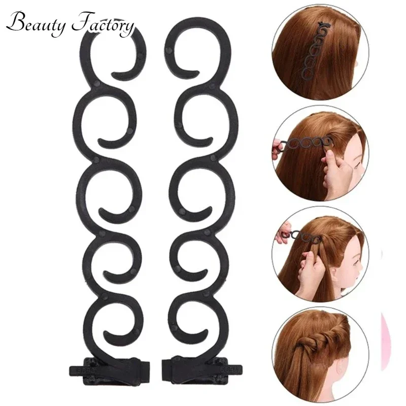 Lady French Hair Braiding Tool Magic Hair Twist Styling Clip Braider Roller Bun Maker DIY Band Accessories Hair Tools