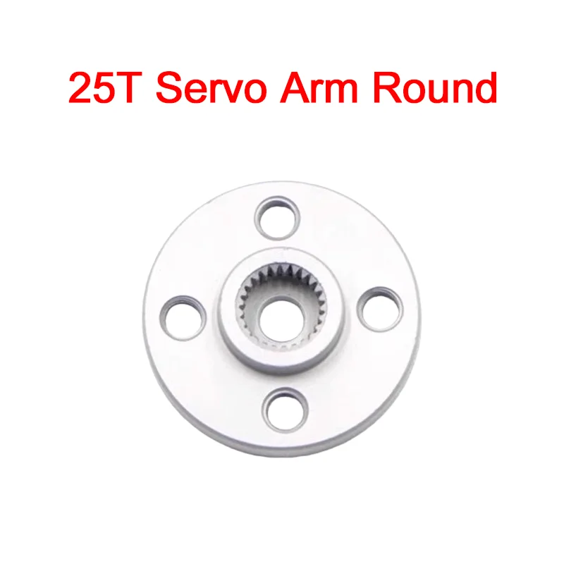 Bras Servo en aluminium et métal 25T, 10 pièces, disque rond, cornes métalliques pour Robot DS3218 DS3115 Futaba ACE, livraison gratuite