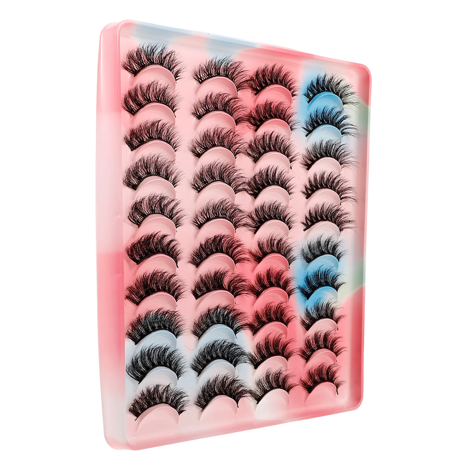 20Pairs Valse Wimpers Korte Klassieke Valse Wimpers voor Vrouwen Natuurlijke Make-up Accessoires Oefen Valse Wimpers