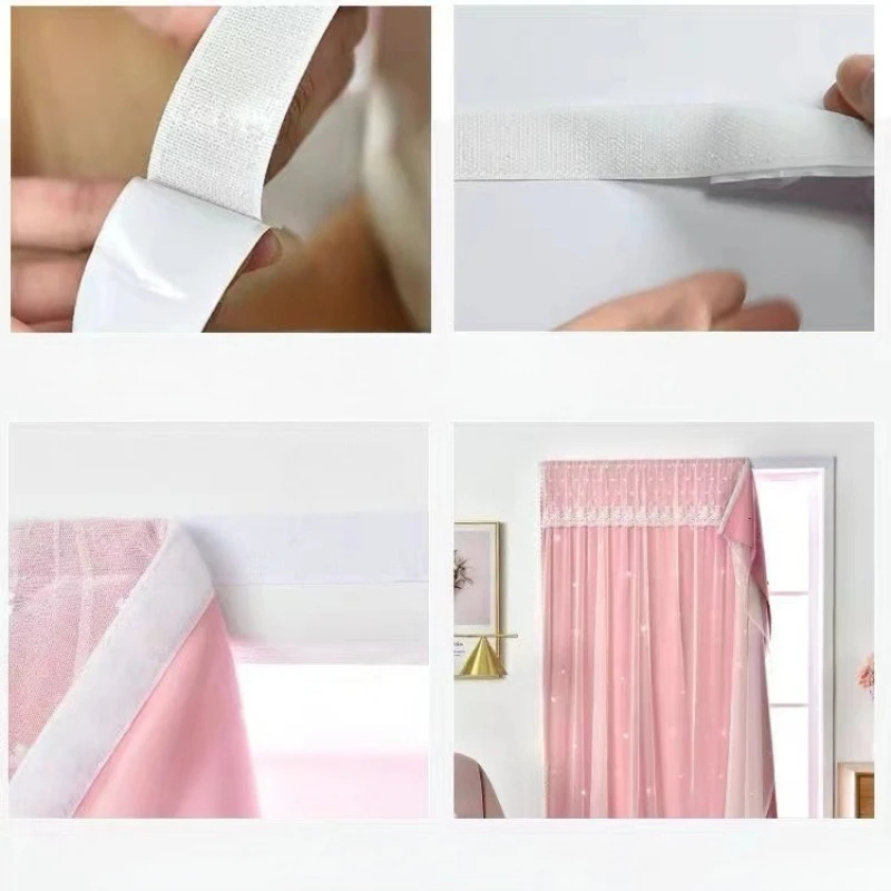 2025 New Self-Adhesive Blackout Curtains No Drill Short Window Curtains for Bedroom, Sun Blocking & Privacy