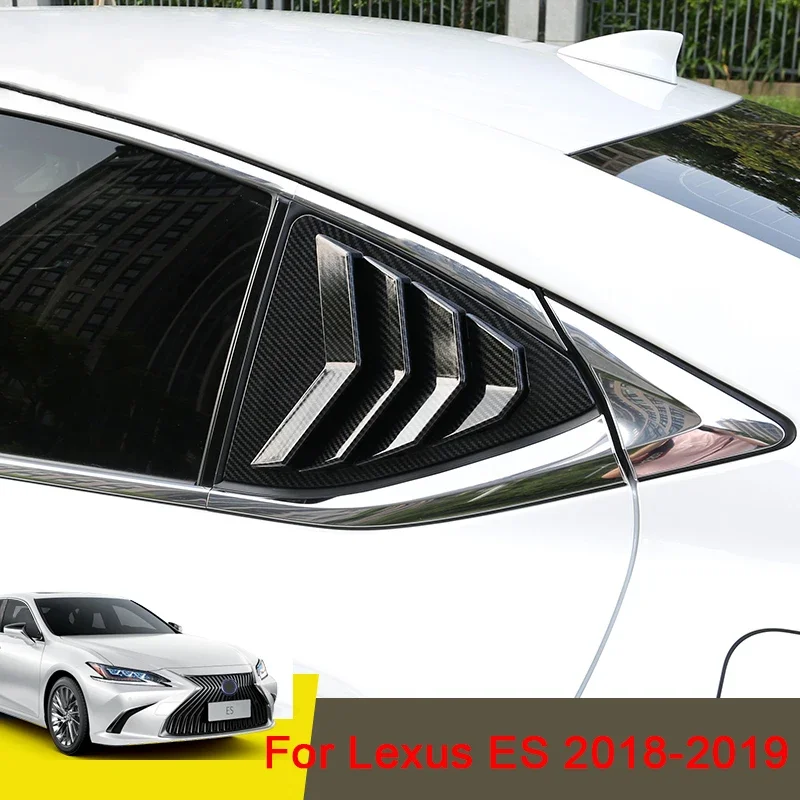 

Rear Side Window Louver Decorate Cover Rear Air Vent Blinds Covers Auto for Lexus ES ES200 ES260 Exterior Accessories 2018-2020