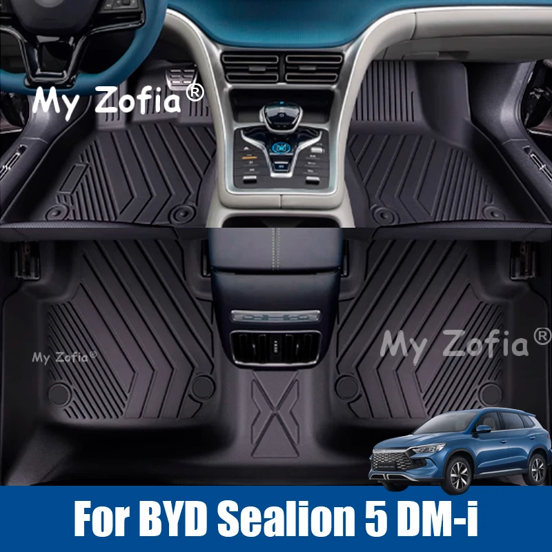 

For BYD Sealion 5 DM-i 2025 2026 Car Specialized Floor Mats Car Mat TPE Waterproof Foot Mat Full Covers Interior Accessories