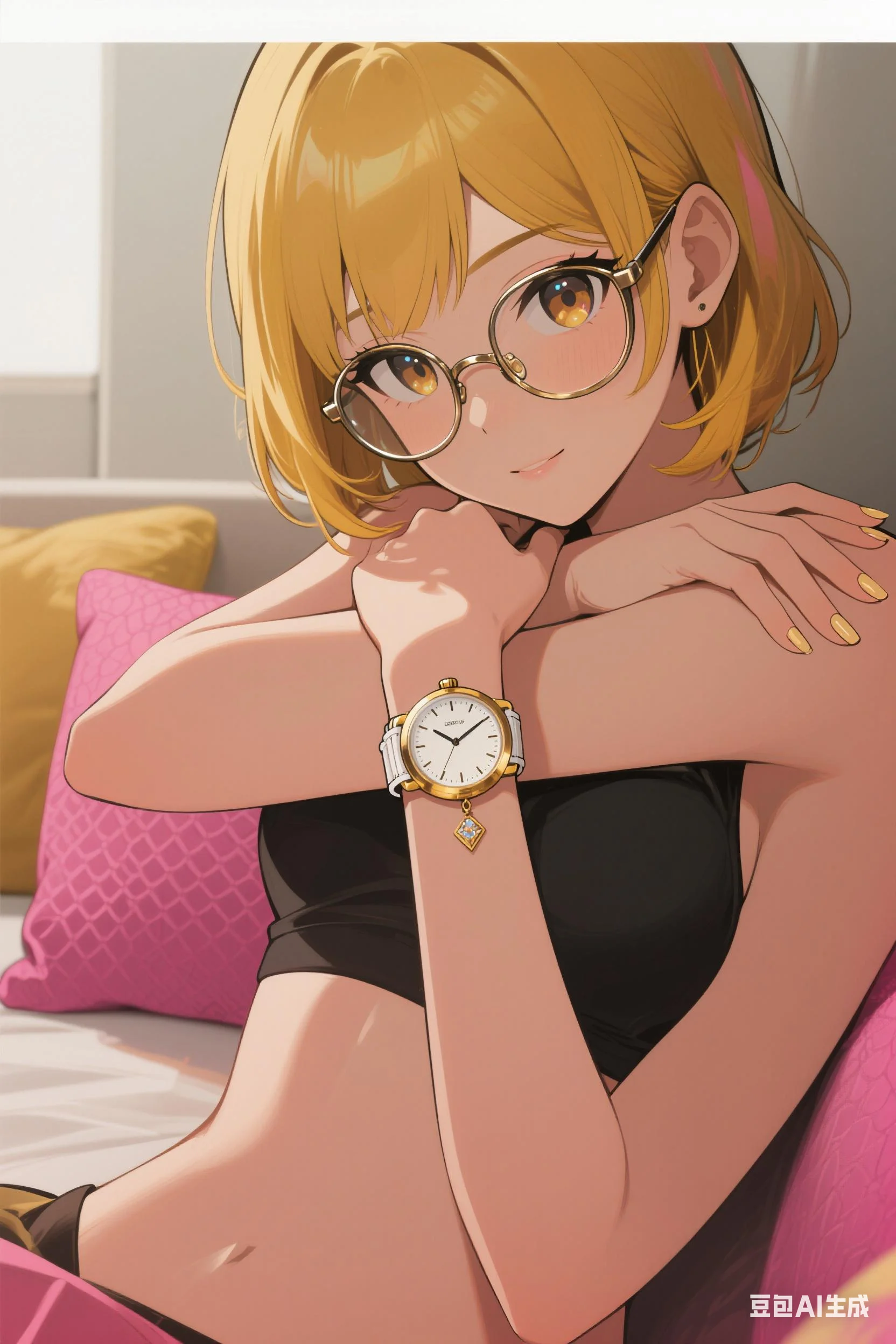 

NANA Модные универсальные кожаные часы белые розовые черные