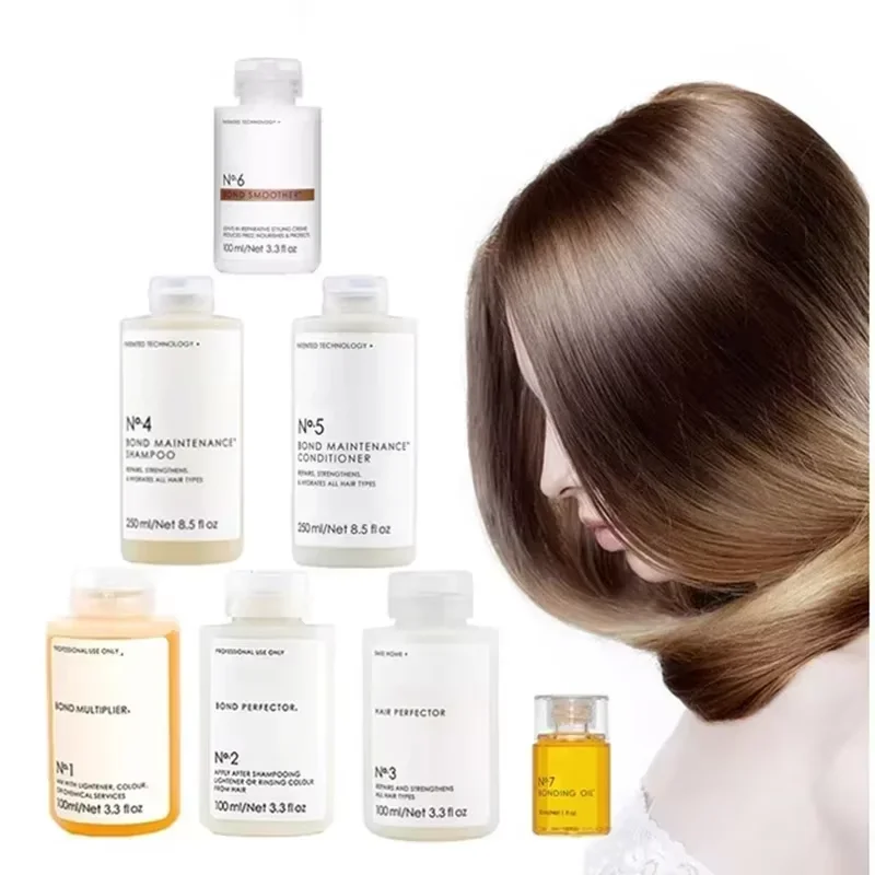 Nr 1-7 maseczka do włosów do naprawy 100ml przeciw łamaniu włosów rozszczepiony olej kontrolujący wilgoć odżywka do włosów włosy naturalne produkt