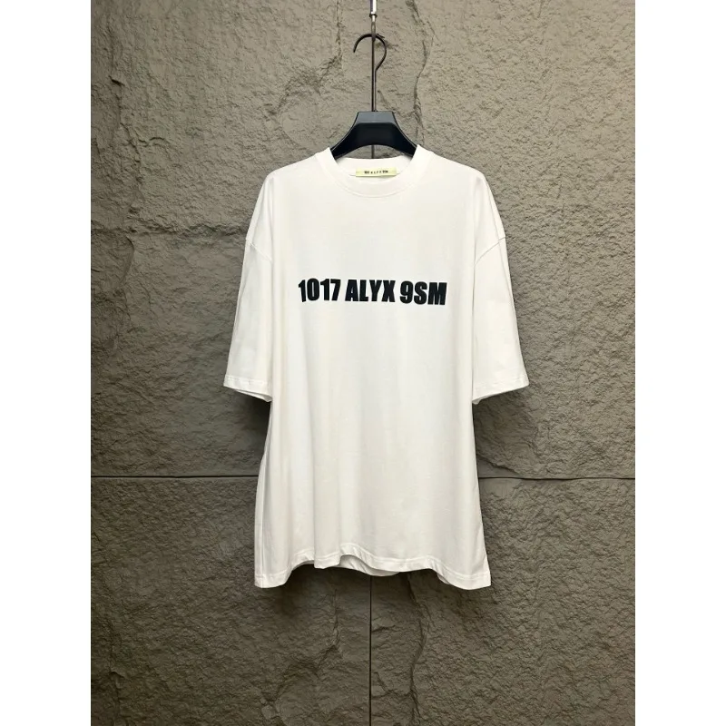 

High Street ALYX Printed Cotton Loose T-shirt Men Women Casual Fashion Breathable T-Shirts Women's Clothing Men's Clothes