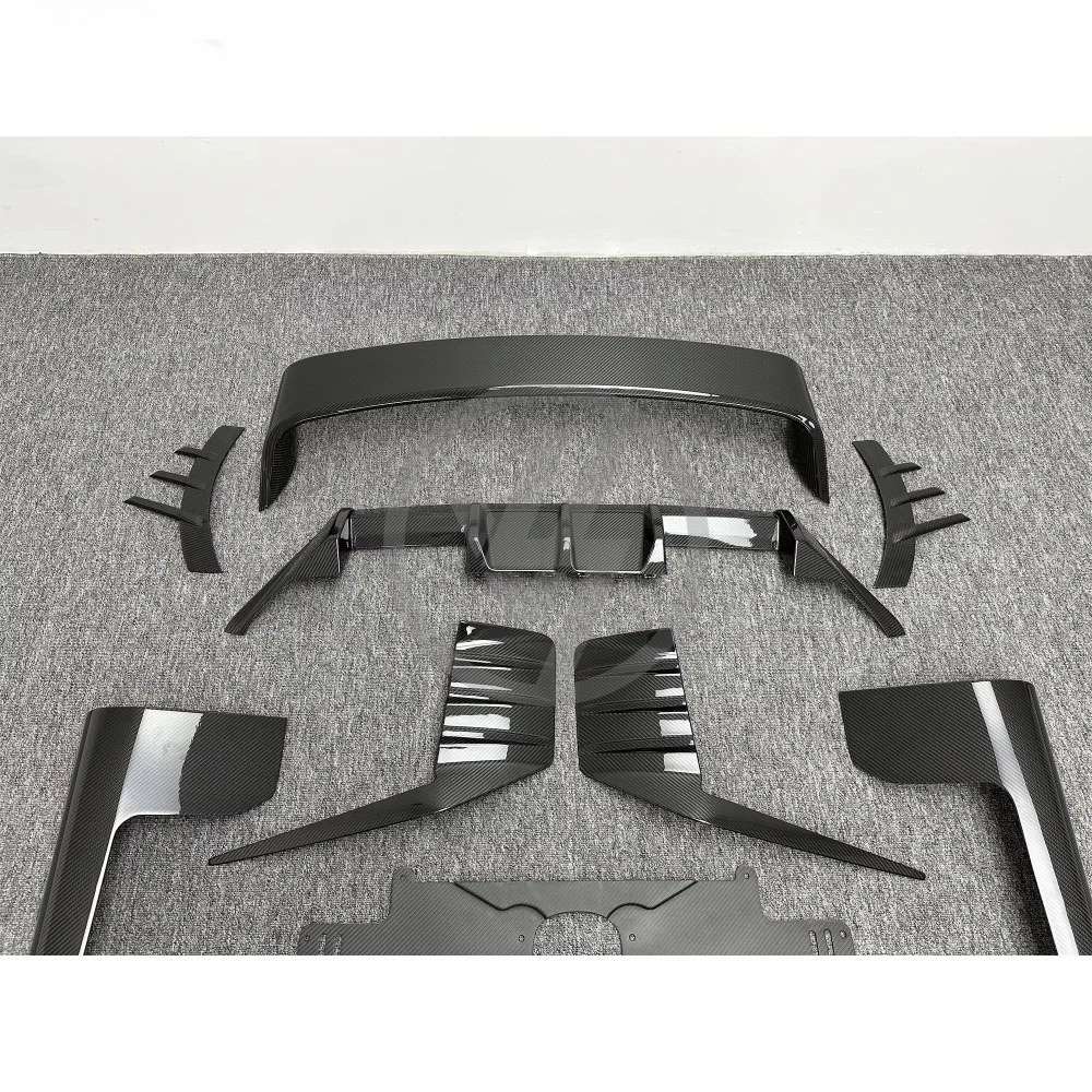 New Dry Carbon Fiber Bodykit for  G87 M2 with M Performance Spoiler and Diffuser, Glossy Twill Weave