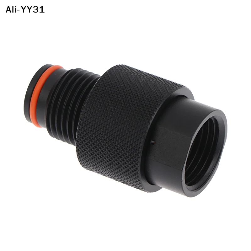 【JR】New HPA Air Tank Regulator Valve Saver On/Off G1/2-14 Thread Pneumatic Control Connector Adaptor