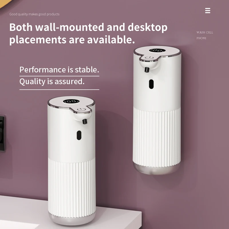 

360 мл цифровой дисплей 6 уровней регулируемый настенный автоматический умный датчик дозатор мыла электрическая посуда ручная стиральная машина