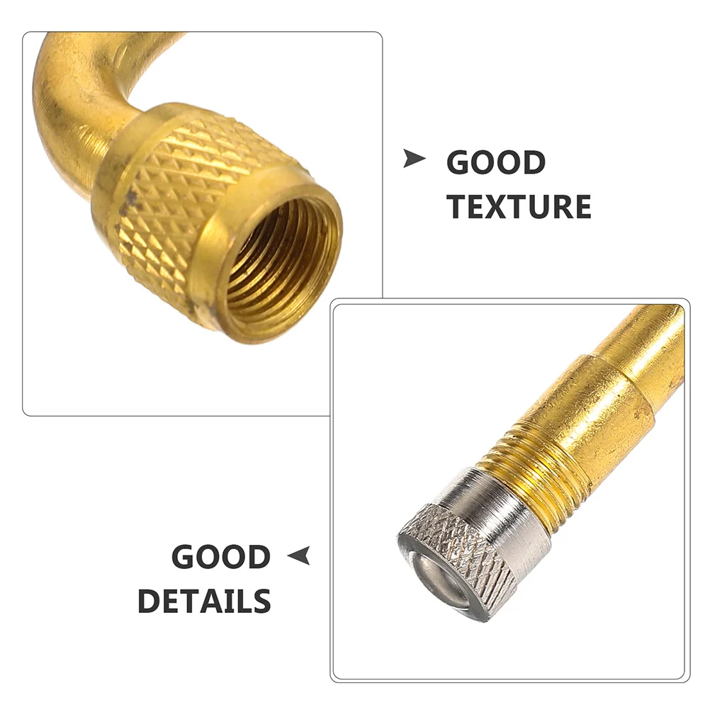 2 قطعة النحاس العالمي صمام الجذعية تمديد الثقيلة 90 درجة الإطارات صمام محول للدراجات النارية سيارات مقطورات الدراجات #6