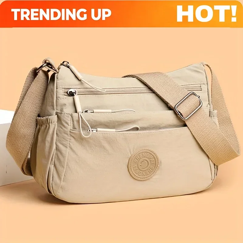 Multi-layer Large Capacity Shoulder Bag, Fashion Women's Crossbody Bags, Casual, Simple And Versatile, Suitable For Commuting