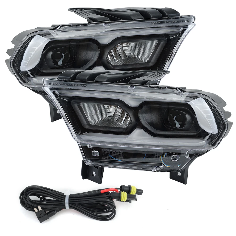 

Pair Headlight With LED Daytime Running Light For Dodge Durango 2014-2024 Front Lamps Cars Accessories 68433783AE 68433782AE