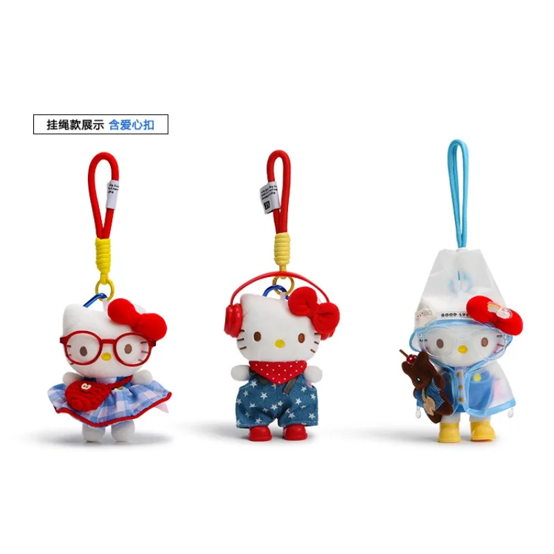 

Hello Kitty Kawaii сумка кулон модная девушка сердце элитная плюшевая кукла брелок подарок на день рождения женские аксессуары оптом