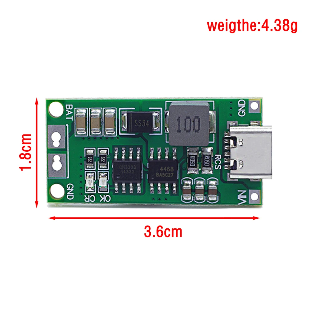 Multi Cell 2S 3S 4S Type-C To 8.4V 12.6V 16.8V Step Up Boost LiPo Polymer Li Ion Charger 7.4V 11.1V 14.8V 18650 Lithium Battery