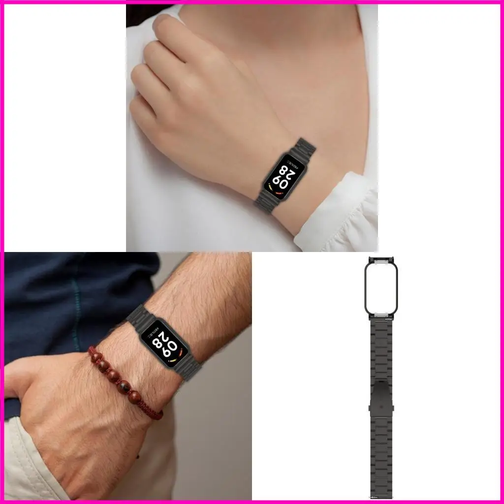 Stainless Steel Strap Elegant Replacement Strap Watch Bracelet Enhances Your Lightweight fit for Band 8 Active
