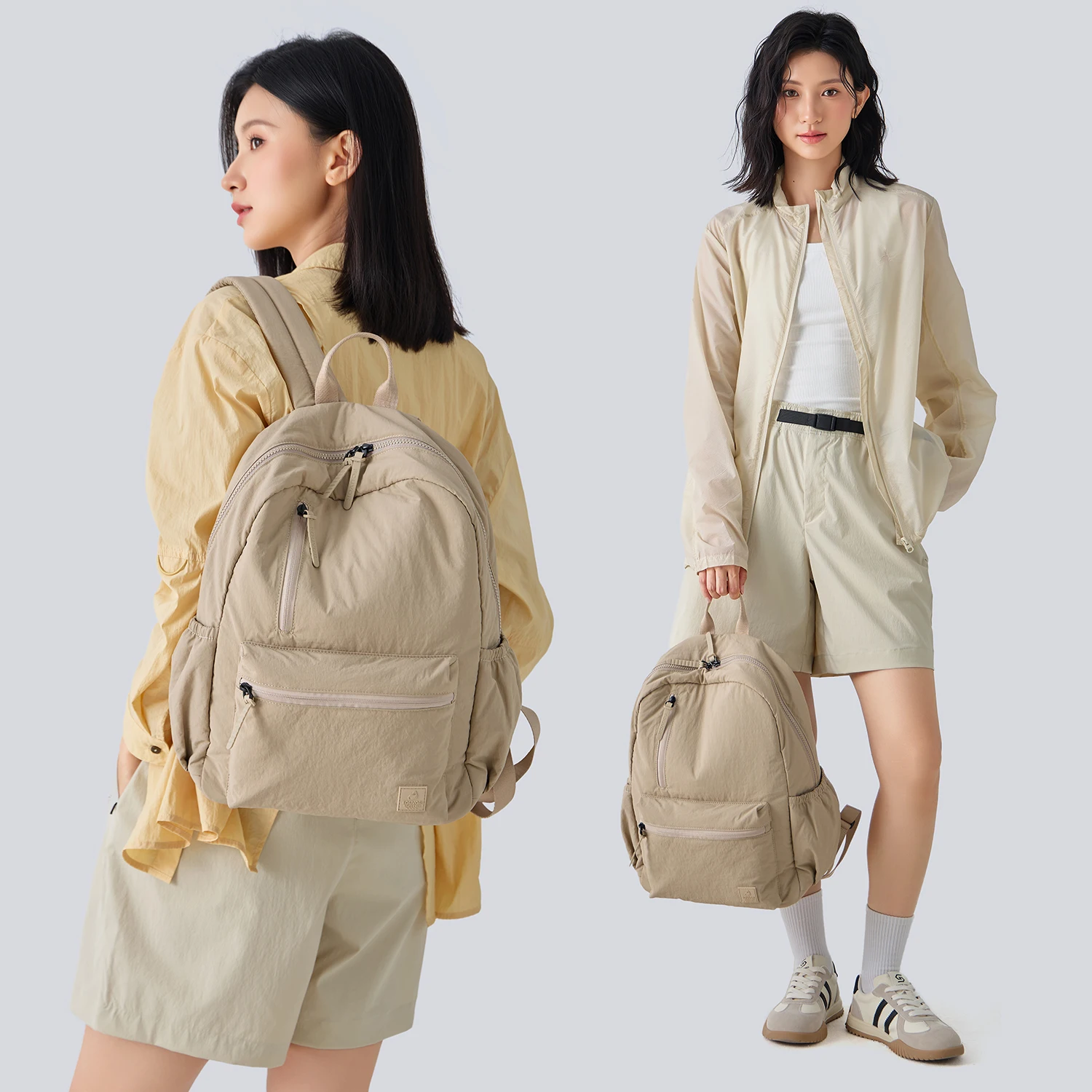 

EPOL Large Backpack Casual Waterproof Fashion Women's School Backpack 2025 Trend Nylon Lightweight Teenage Youth Bags 3071-04
