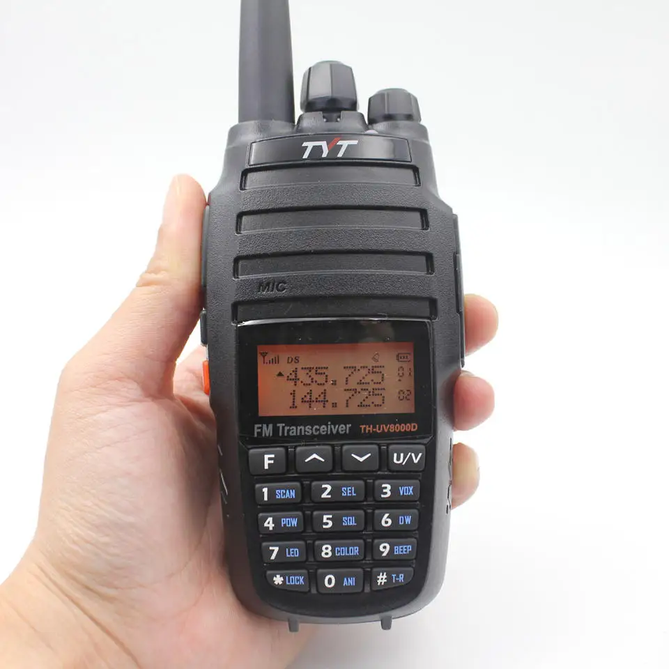 UV8000D Radio portatile dual band Display ad alta potenza Palmare esterno vivavoce VOX FM Walkie Talkie a lungo raggio bidirezionale