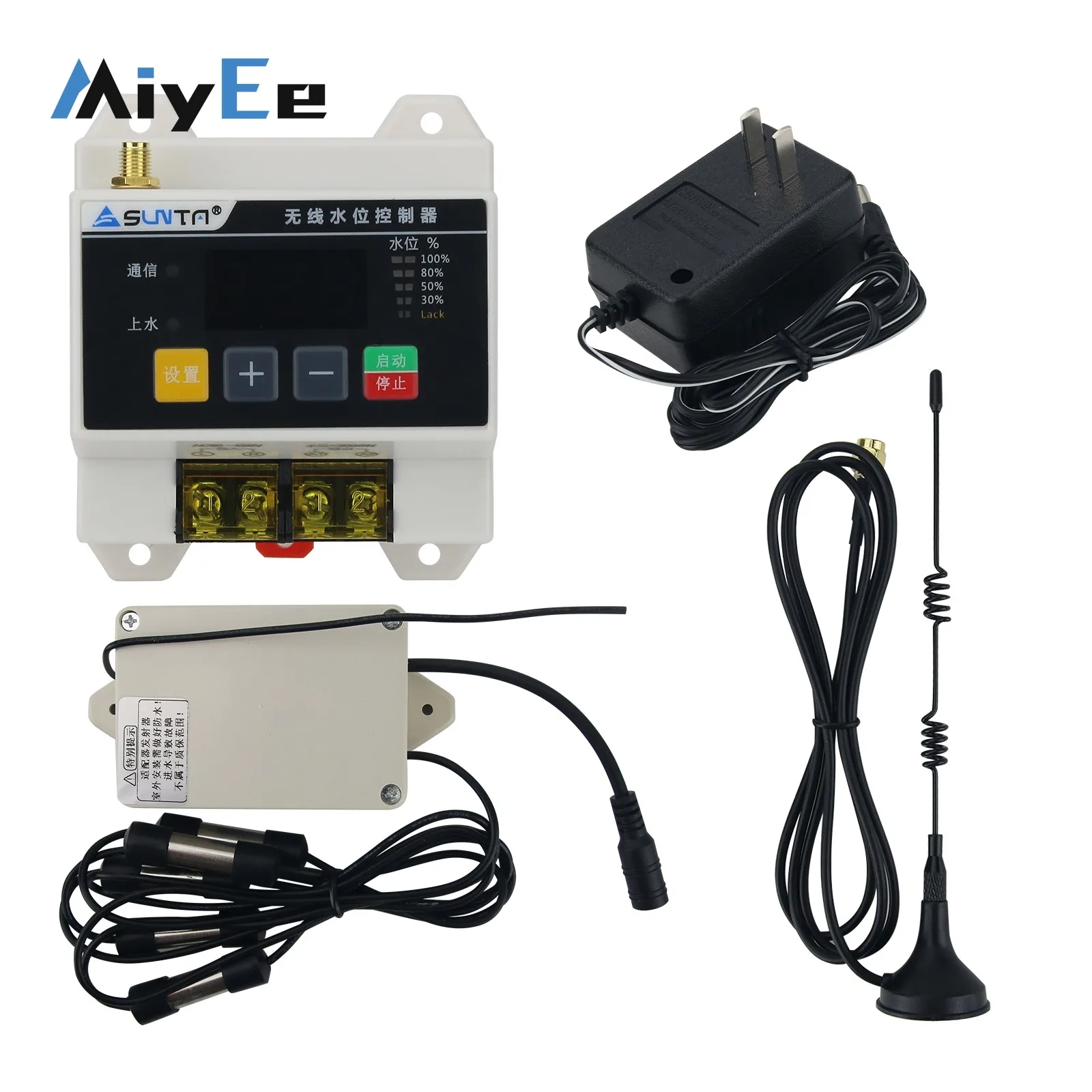 SUNTA Barrier-Free 1000M 2KM 5KM Wireless Automatic Water Level Controller (with Power Adapter)