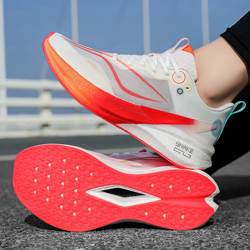 

New style breathable sports shoes - Women's professional racing carbon plate running shoes for students and teenagers - Men's