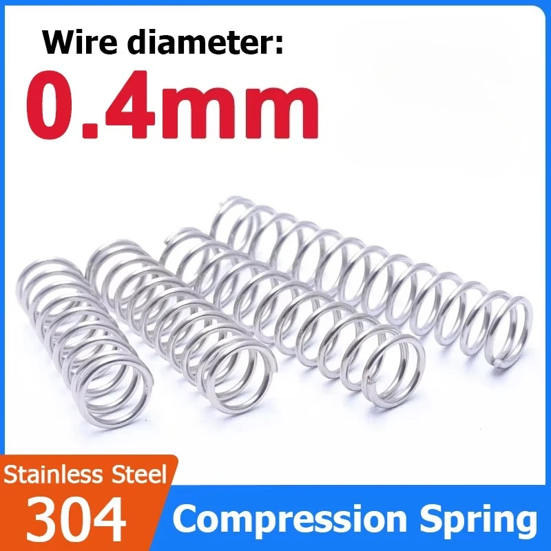 10Pcs Y Shaped Compression Spring, 304 Stainless Steel, Wire Dia 0.4mm, OD3~12mm Length5-305mm, Industrial Y-type Spring