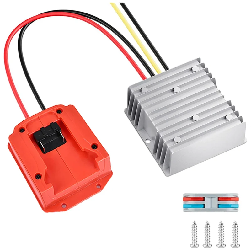 

ABRU-For 18V Power Wheel Battery Adapter 18V To 12V Step-Down Converter DC 12V 20A 240W Buck Regulator