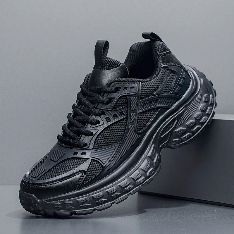 

Fashion Sports Shoes for Men Thick Bottom Breathable Mesh Sneakers Mens Casual Running Walking Shoes 2025 New Trendy Trainers
