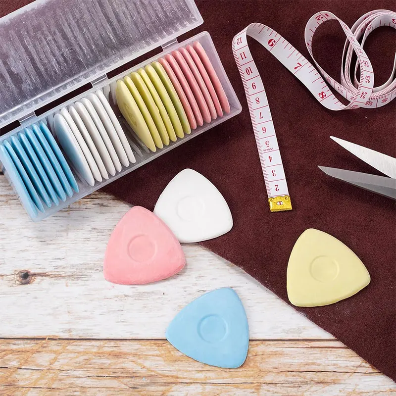 10/20/30Pcs Triangle Tailors Chalk Sewing Fabric Marker Chalk Professional Tailors Chalks Markers for Sewing Notions Supplies #6