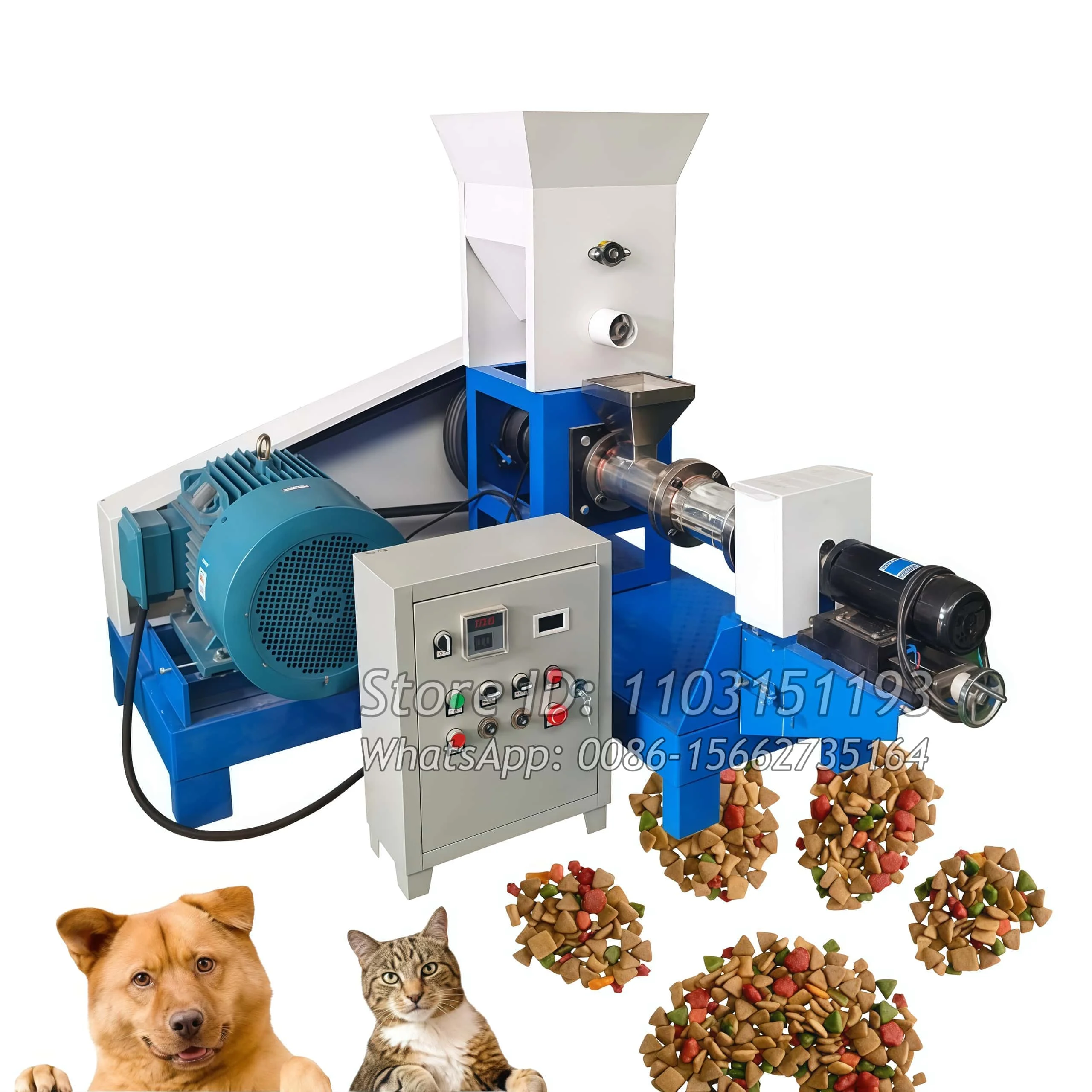 150-180KG/H Floating Tilapia Seabass Fish Floating Feed Pellet Extruder Machine Price Dog Pet Food Processing Machine