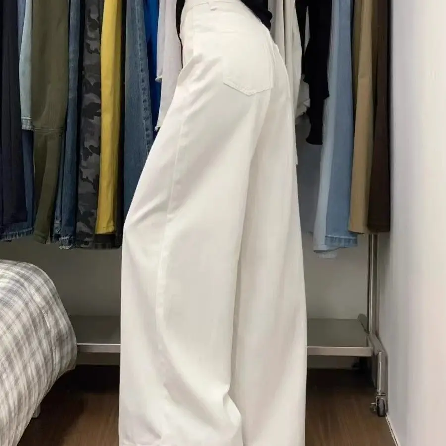 Japanse vintage kleding denim vrouw vriendje baggy Y2K zwart Koreaanse mode harajuku stijl streetwear hoge taille wijde pijpen