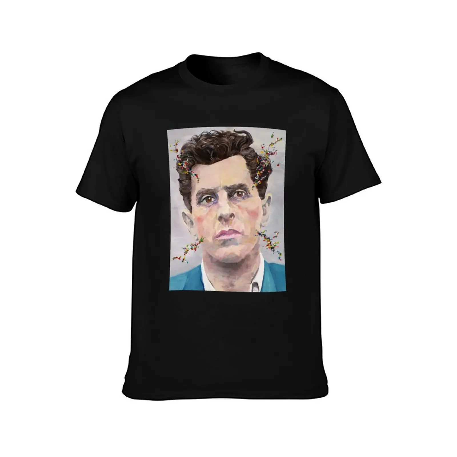 LUDWIG WITTGENSTEIN - oil portrait.2 T-Shirt t shirt man cotton T-Shirt