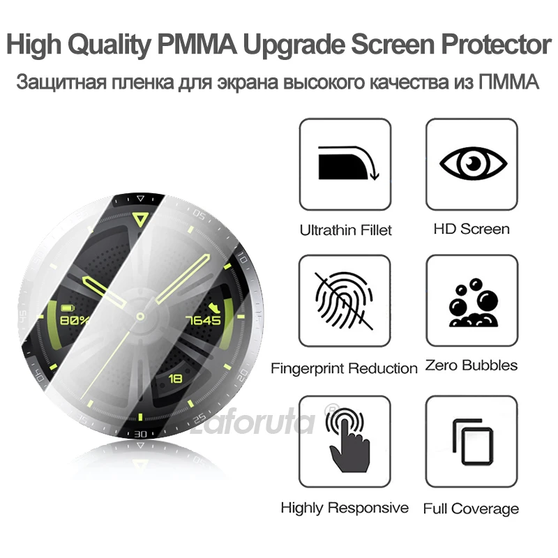 Protector de pantalla para Huawei Watch GT2 Pro GT3 46mm 42mm SE Runner sin vidrio para HUAWEI GT Cyber Buds Band 6 7 Fit película protectora