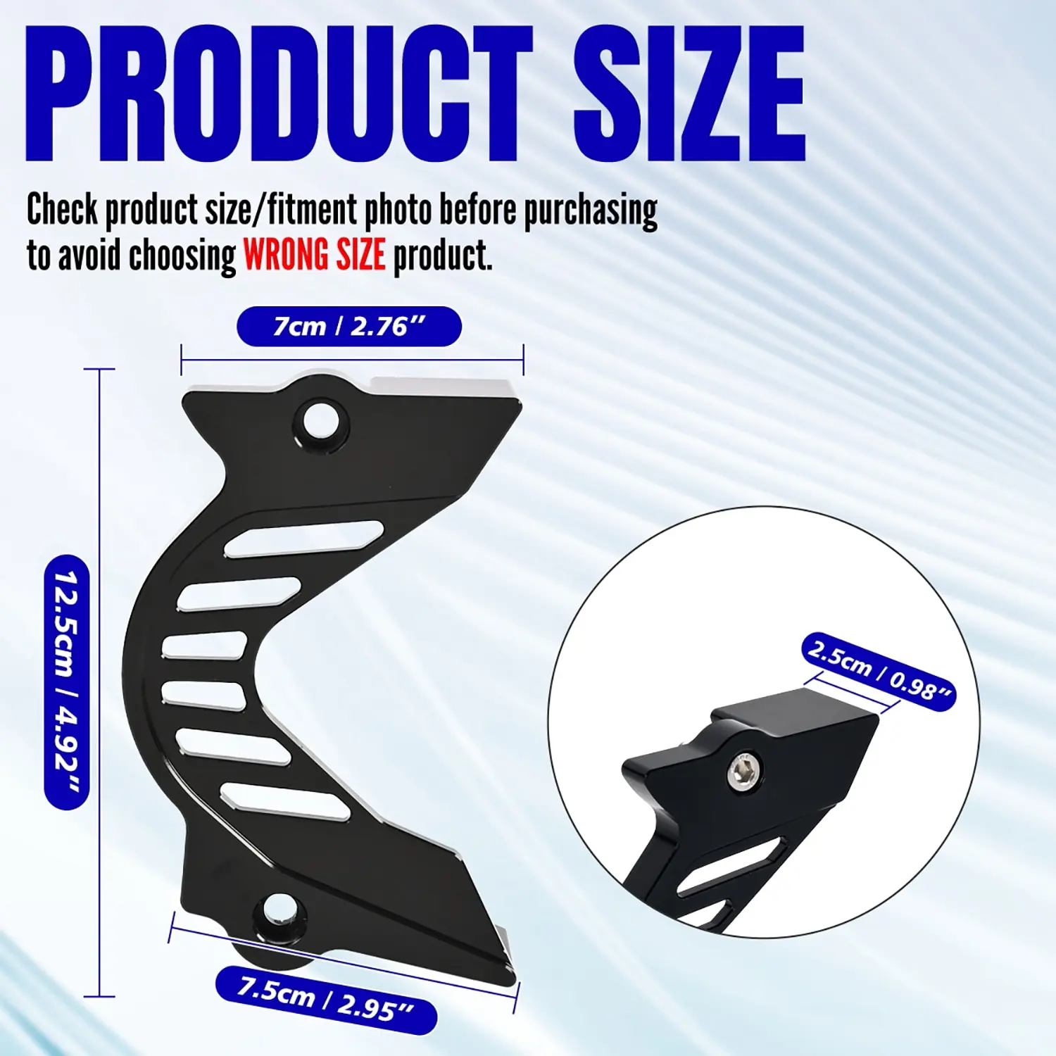 Motorcycle Sprocket Cover Chain Protector Guard Aluminum Protection Blue Black For YAMAHA TTR110 All Years
